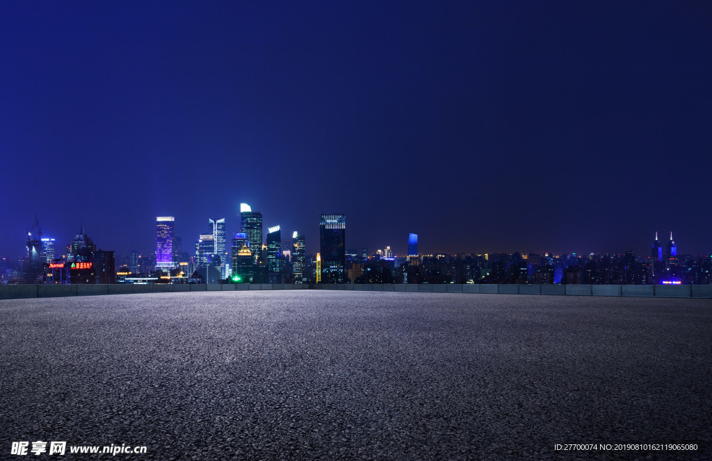 城市夜景公路