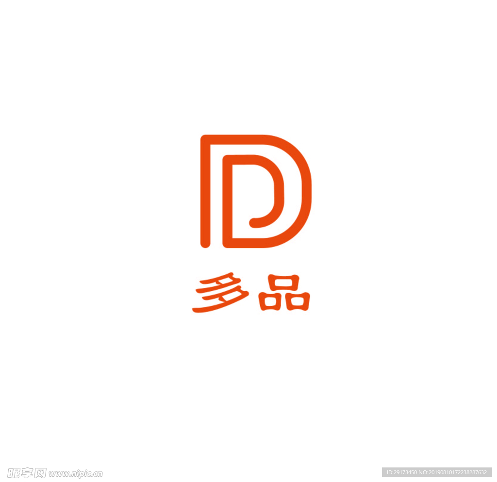 字母DP创意图标设计