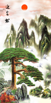山水背景墙
