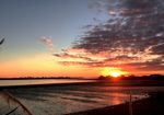 奥克兰海滨夕阳风光