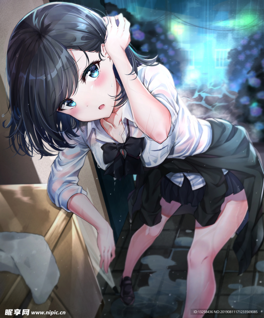 女孩卡通动漫人物插画