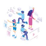 电子商务工作插画