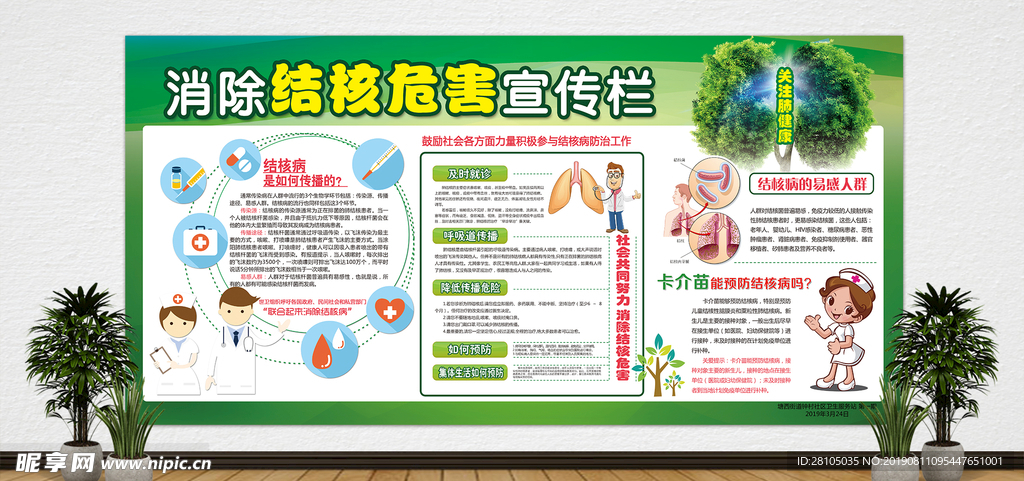 预防肺结核宣传栏