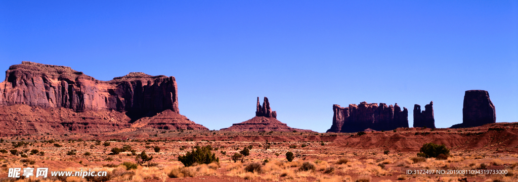 风景 全景图 黄昏 戈壁 黄色