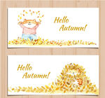 2款彩绘玩耍狐狸banner