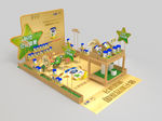 儿童奶粉活动形象展示3d模型