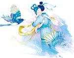 手绘牛郎织女鹊桥会