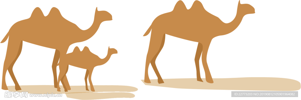沙漠骆驼免抠素材