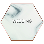六边形  婚礼 水牌 装饰