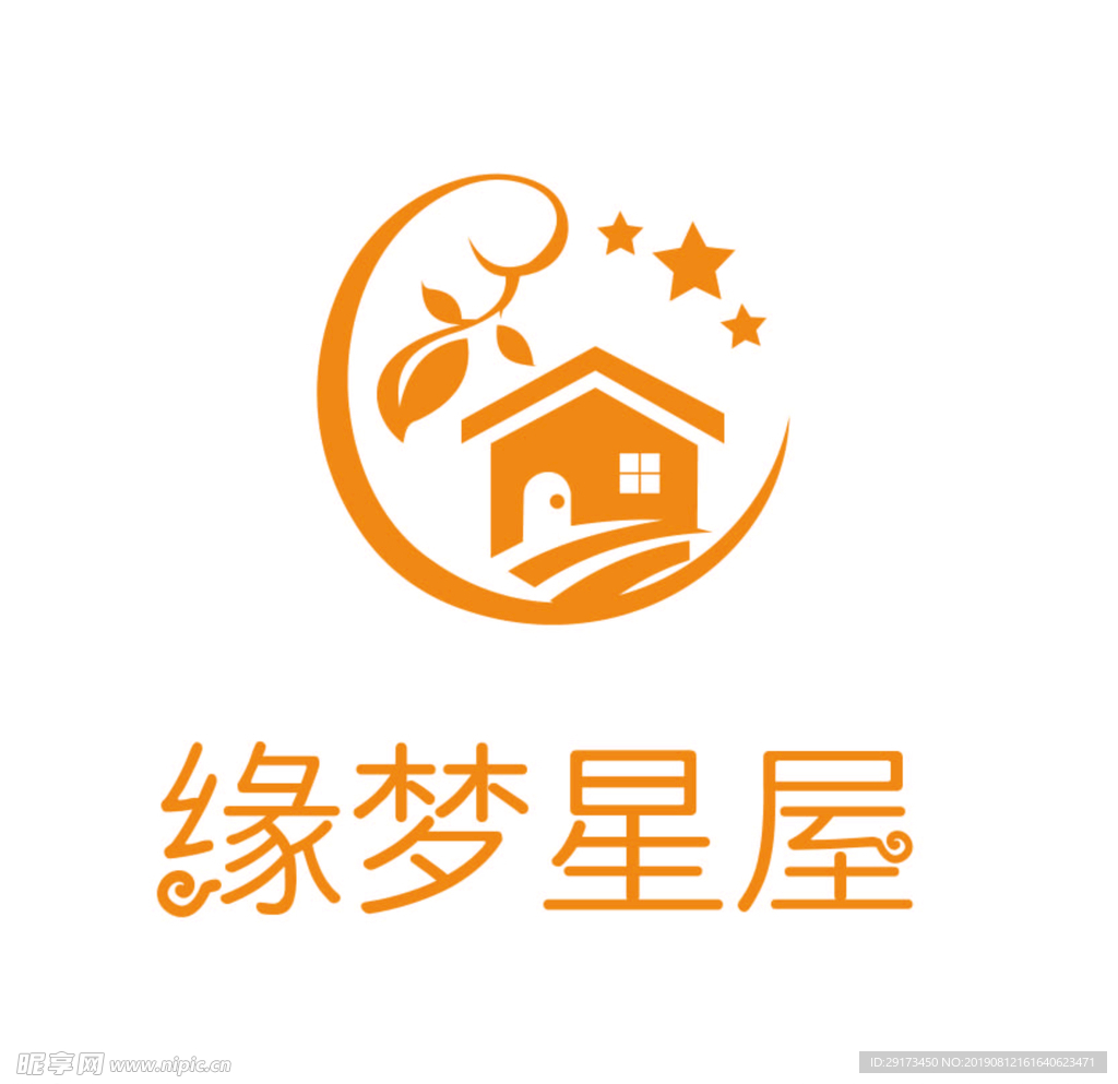 梦幻少女可爱名宿商标LOGO设