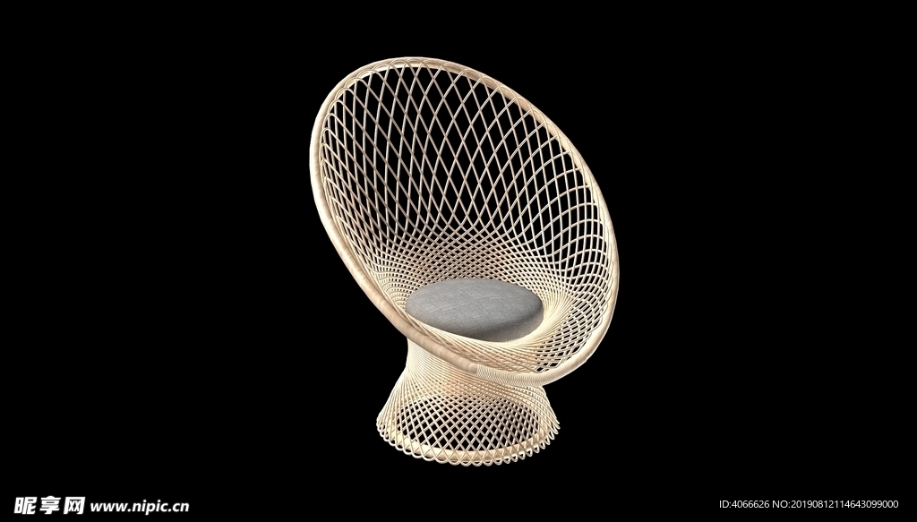 藤椅3d模型