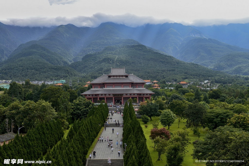 航拍风景区