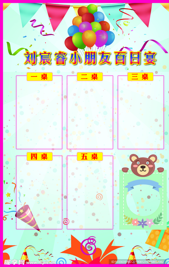 生日宴名单