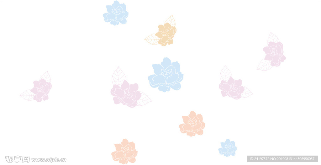 茉莉花 底纹 花纹