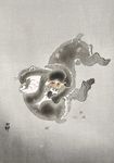 猴子水墨画