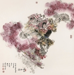 国画民族舞蹈壮族