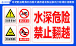 水深危险 禁止翻越牌