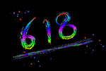 618 彩色数字