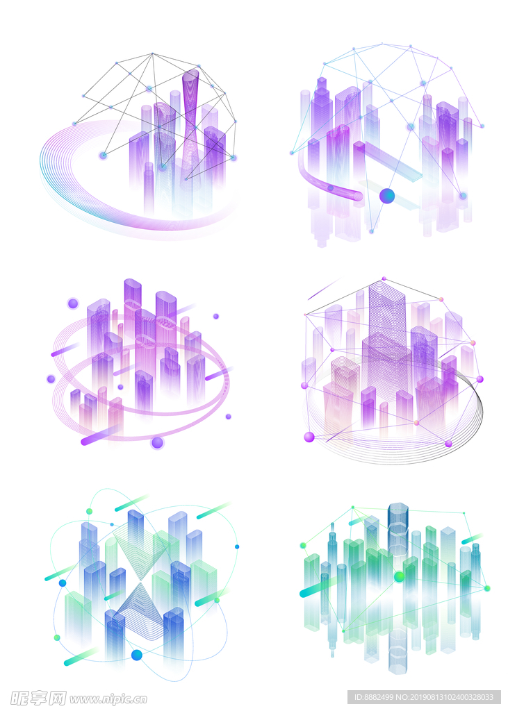 城市 科技 3D 线性