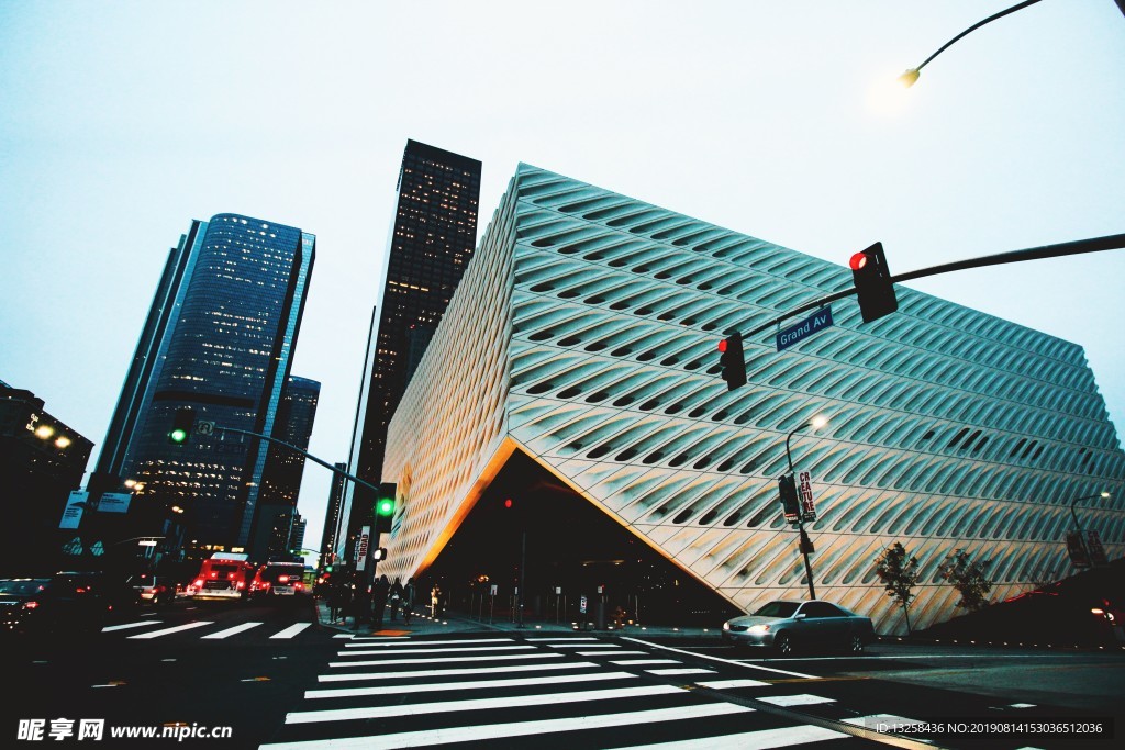 城市街道建筑大楼背景