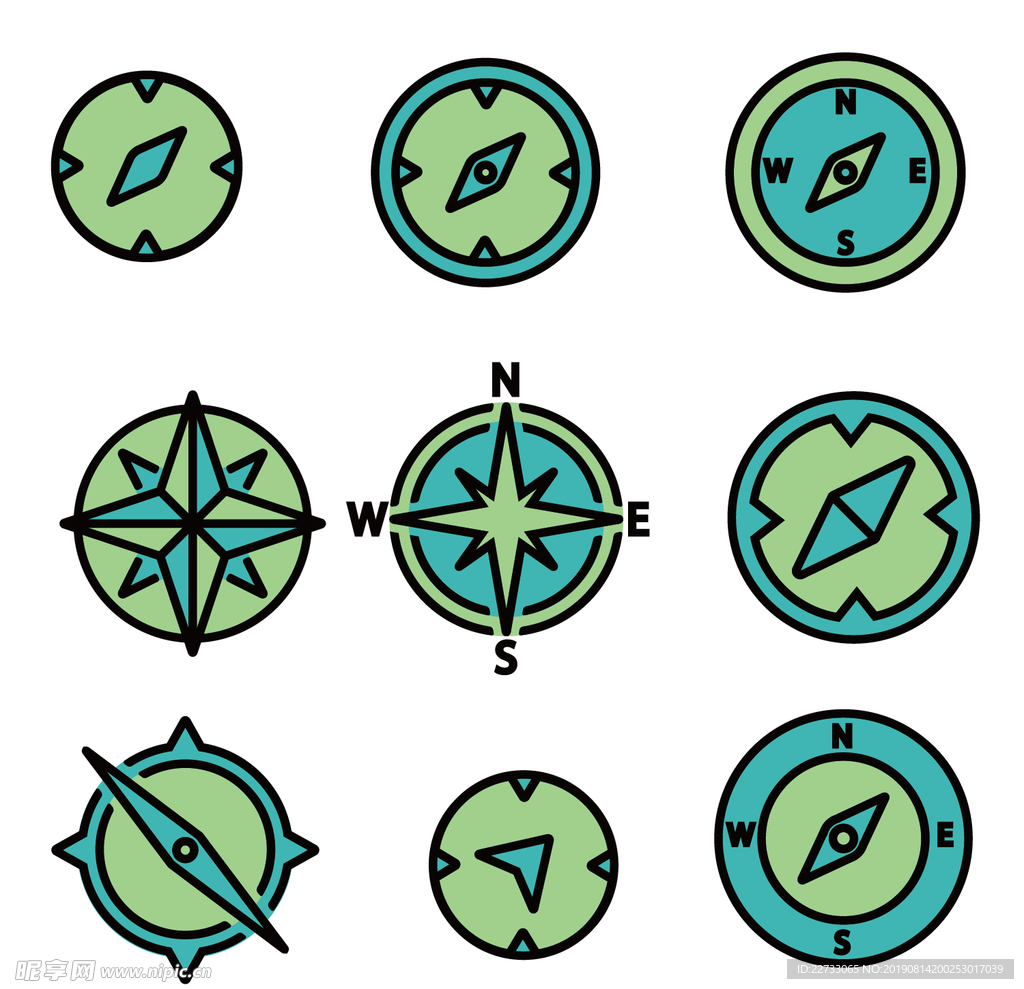 指南针图案