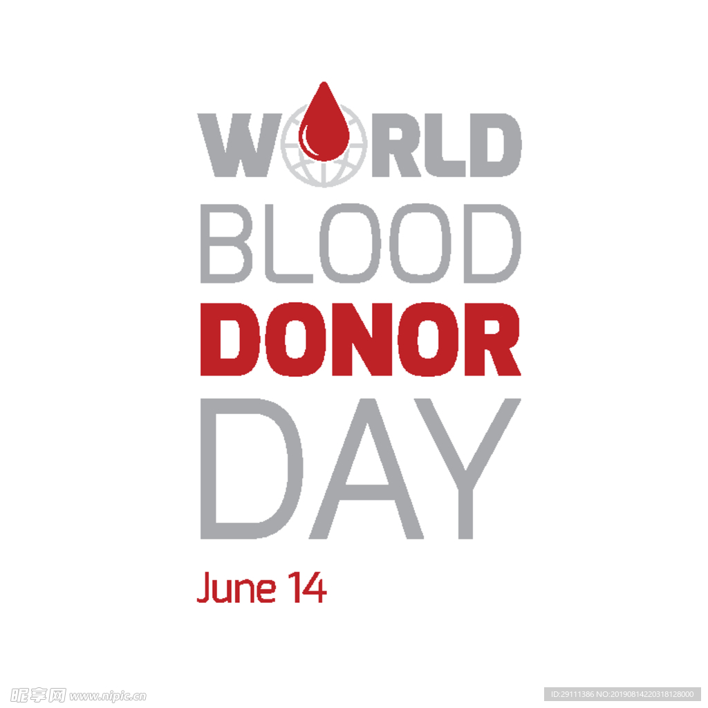 世界献血者日排版背景