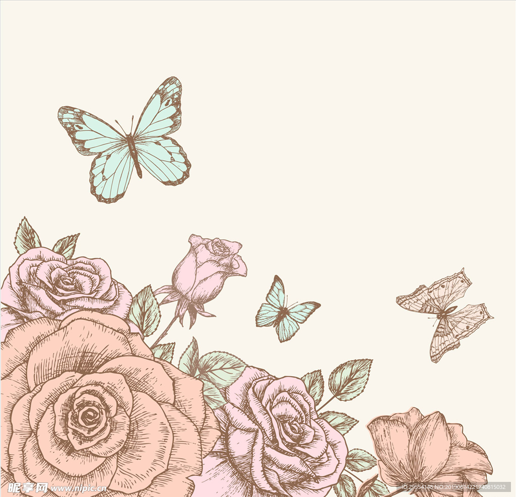 手绘花