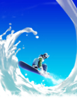 冲浪浪花牛奶