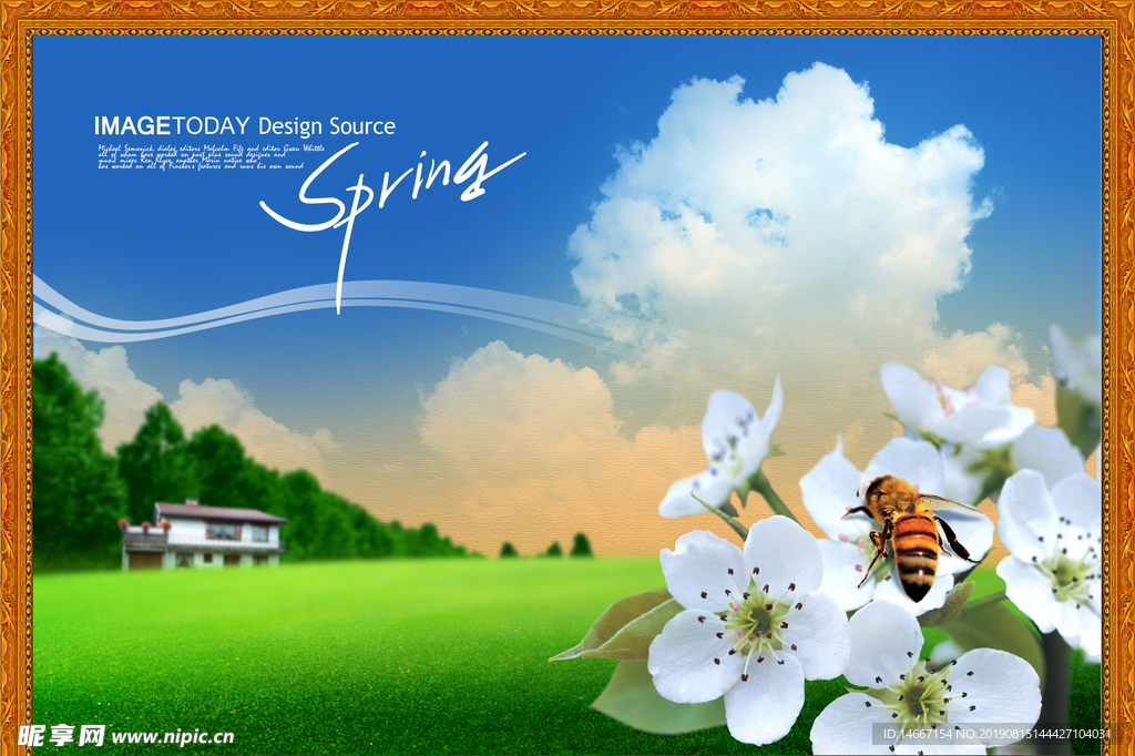 草地树木风景图