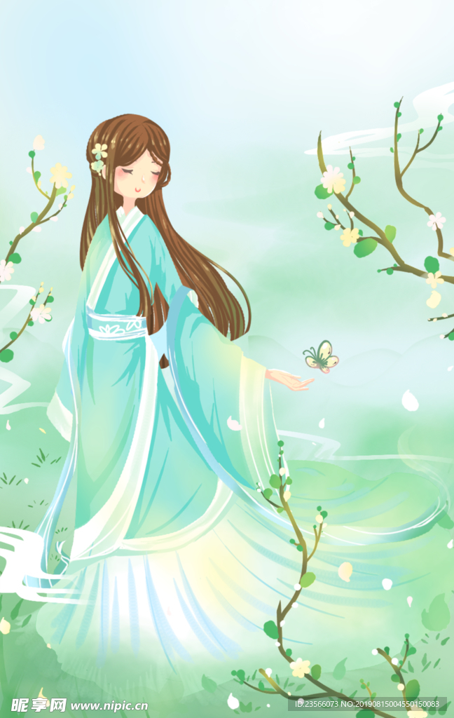 古风人物美女插画