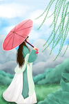 古风人物美女插画