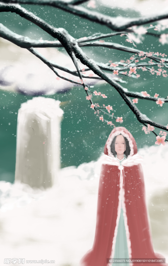 古风人物美女插画