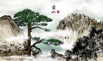 旅游风景名胜绘画