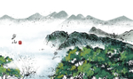 旅游风景名胜绘画