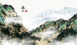 旅游风景名胜绘画