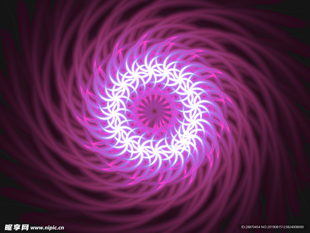 迷幻梦想的超现实主义螺旋设计背