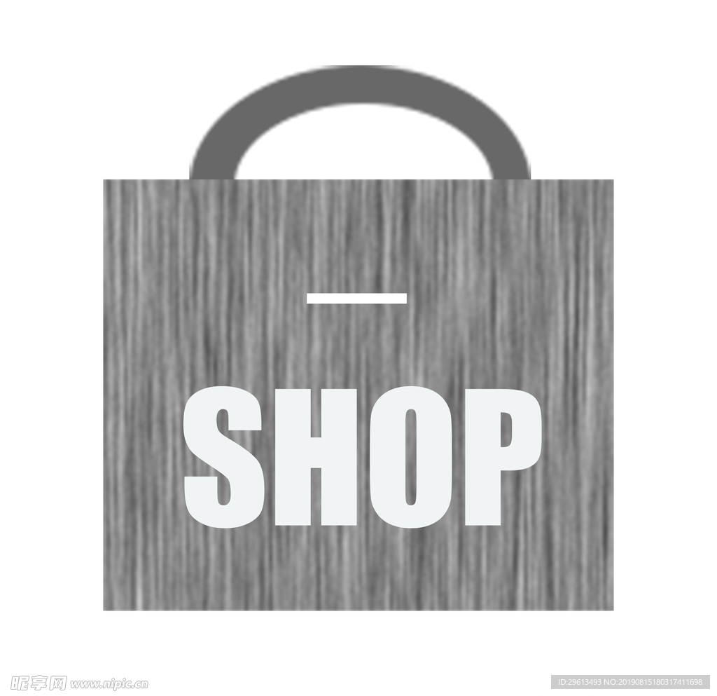 图标 icon 购物袋 木质