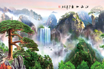 山水背景墙