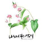 鼠绘花朵图片
