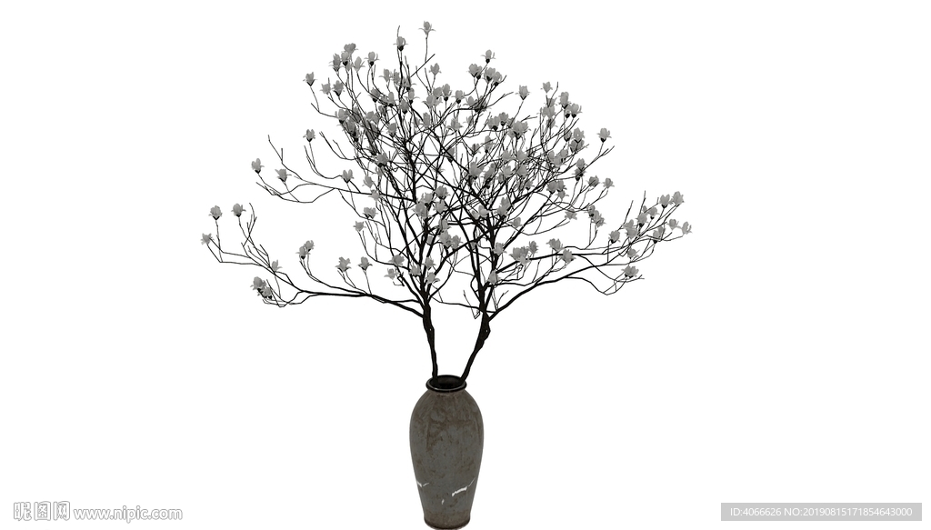 禅意干支树3d模型