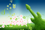 吉他环保创意幻想画