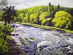 西画 西画风景 水粉画风景 油