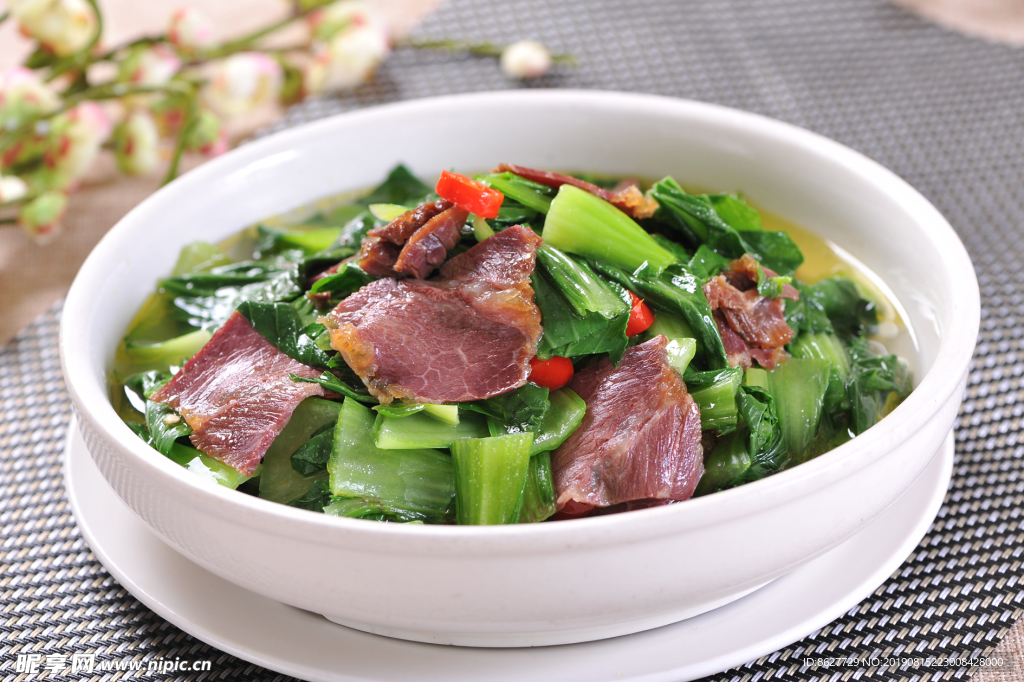 鸡汤牛肉腌菜 青菜烧牛肉 牛肉