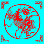 舞狮剪纸