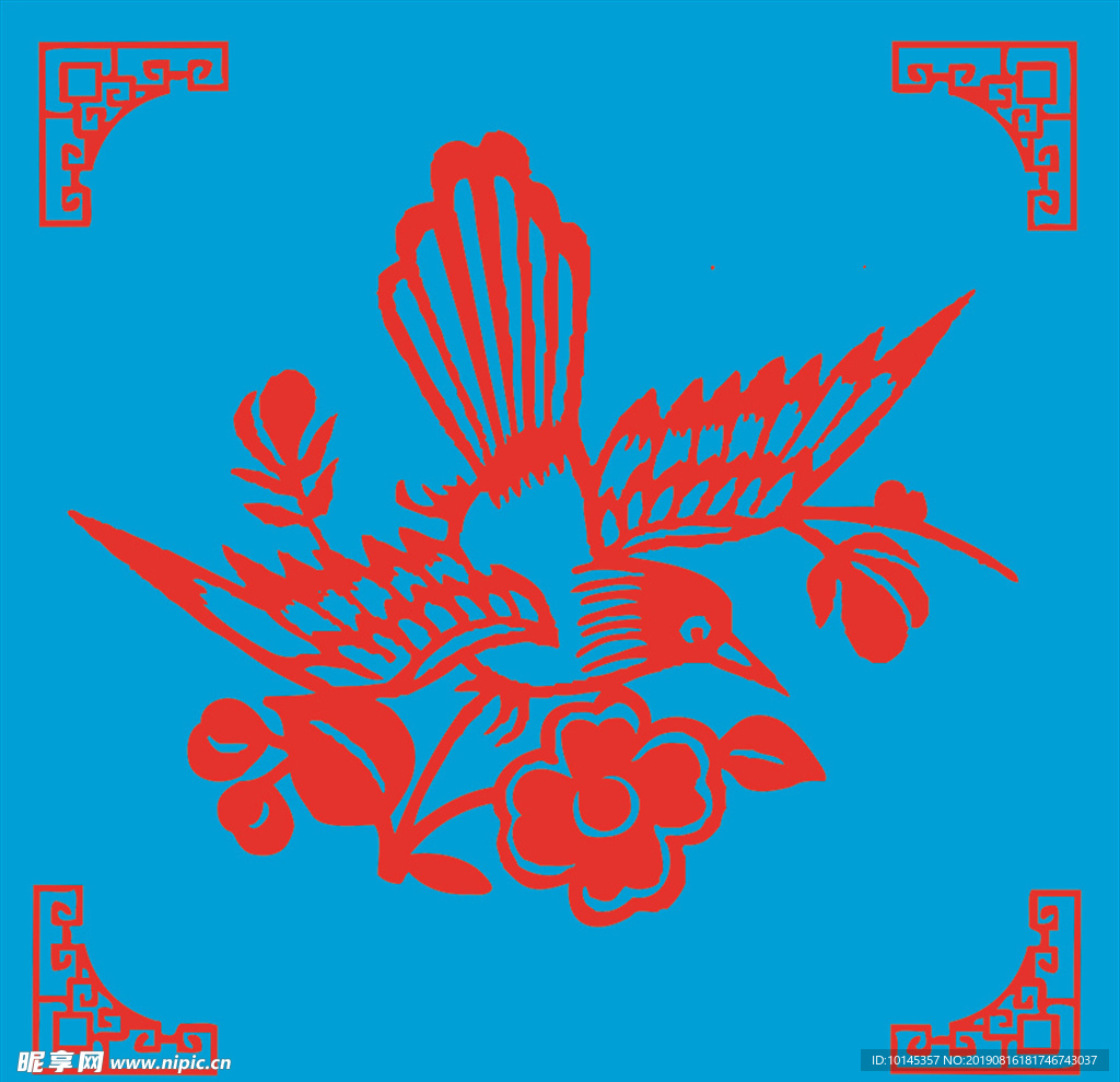 花鸟剪纸