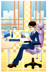 商务办公人物生活插画
