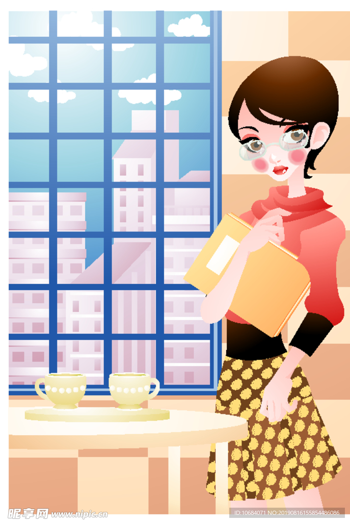 商务办公人物生活插画