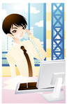 商务办公人物生活插画