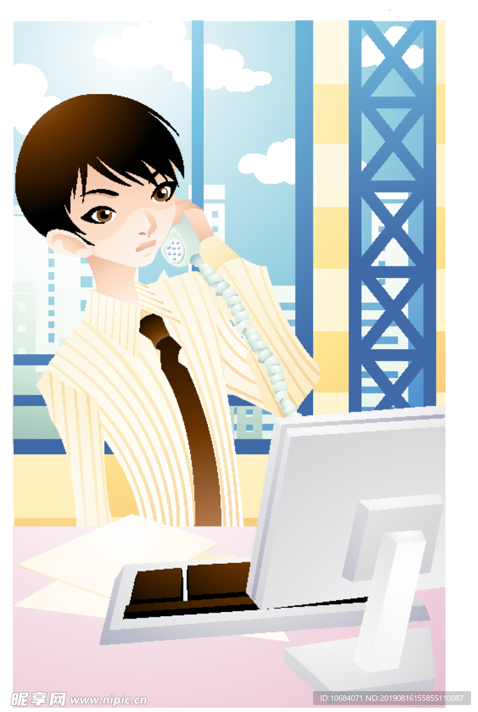 商务办公人物生活插画
