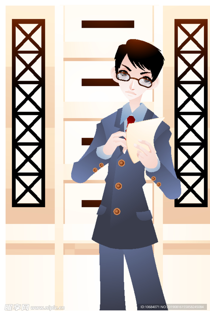 商务办公人物生活插画